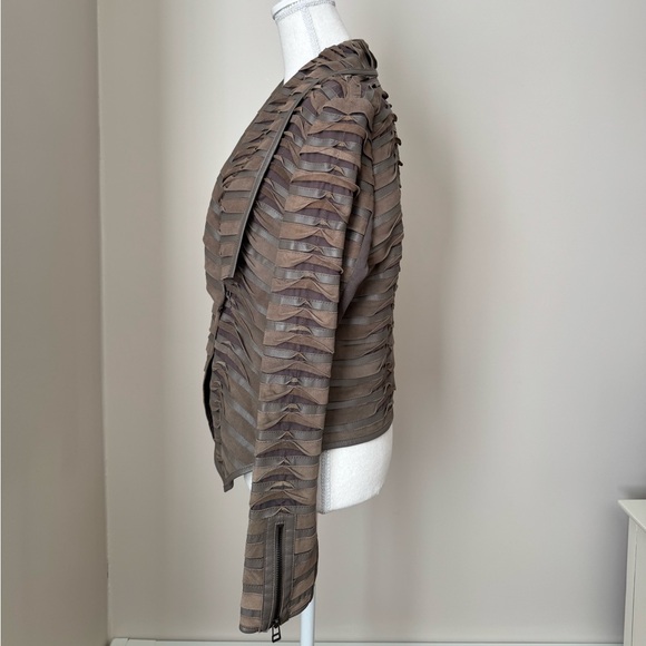 My Tribe Suede Leather Jacket Moto Asymmetrical size S - Picture 7 of 16